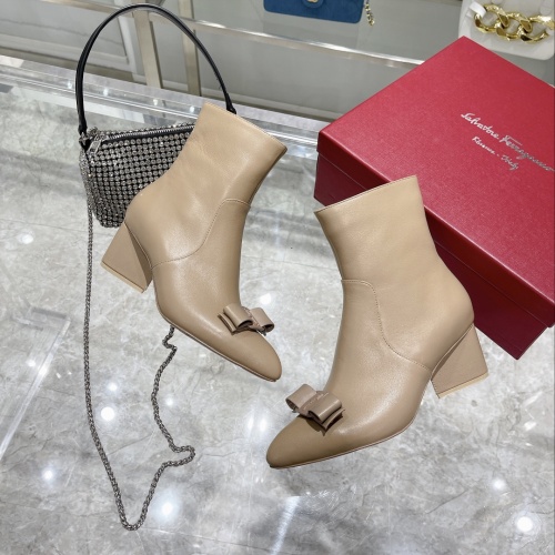 Replica Salvatore Ferragamo Boots For Women #1158261 $130.00 USD for Wholesale