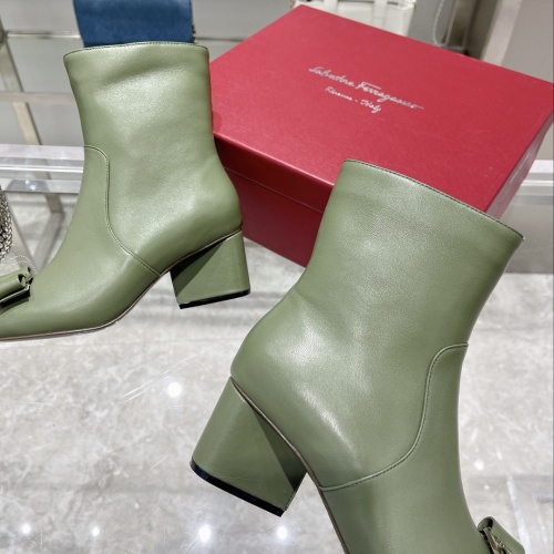 Replica Salvatore Ferragamo Boots For Women #1158262 $130.00 USD for Wholesale