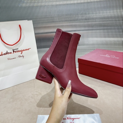 Replica Salvatore Ferragamo Boots For Women #1158270 $128.00 USD for Wholesale