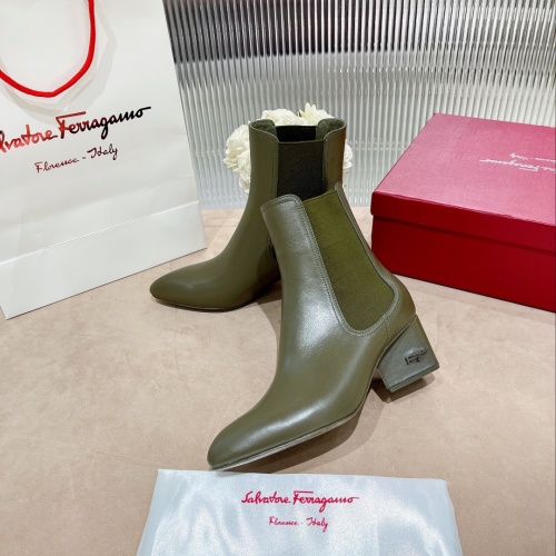 Salvatore Ferragamo Boots For Women #1158271, $128.00 USD, [ITEM#1158271], Salvatore Ferragamo Boots