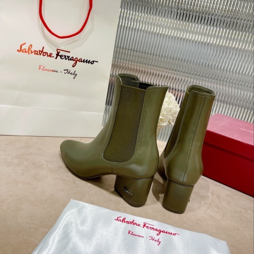 Replica Salvatore Ferragamo Boots For Women #1158271 $128.00 USD for Wholesale