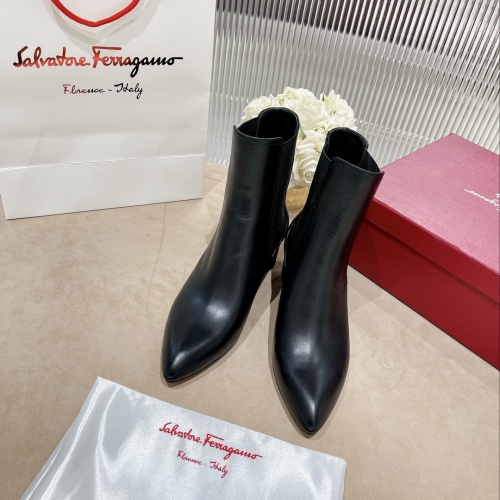 Replica Salvatore Ferragamo Boots For Women #1158272 $128.00 USD for Wholesale