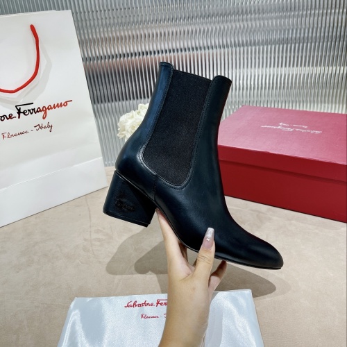 Replica Salvatore Ferragamo Boots For Women #1158272 $128.00 USD for Wholesale