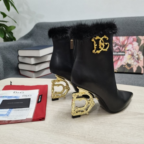 Replica Dolce & Gabbana D&G Boots For Women #1163072 $175.00 USD for Wholesale