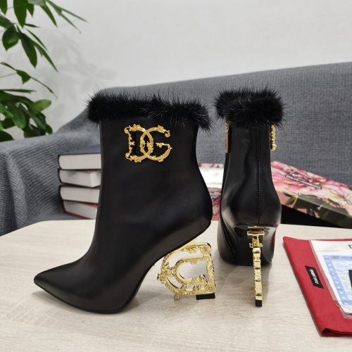 Replica Dolce & Gabbana D&G Boots For Women #1163072 $175.00 USD for Wholesale