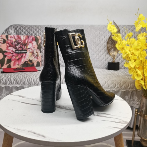 Replica Dolce & Gabbana D&G Boots For Women #1163375 $160.00 USD for Wholesale