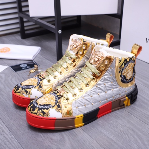 Replica Versace High Tops Shoes For Men #1164239 $76.00 USD for Wholesale