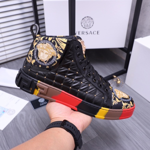 Replica Versace High Tops Shoes For Men #1164240 $76.00 USD for Wholesale