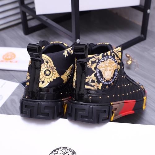 Replica Versace High Tops Shoes For Men #1164240 $76.00 USD for Wholesale