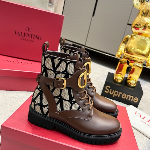 Replica Valentino Boots For Women #1164637 $112.00 USD for Wholesale