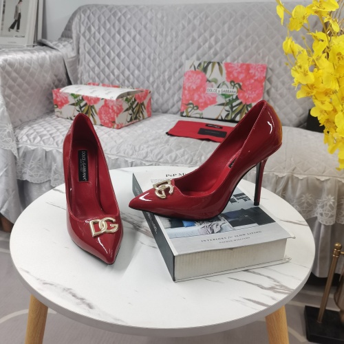 Replica Dolce & Gabbana D&G High-Heeled Shoes For Women #1168804 $130.00 USD for Wholesale