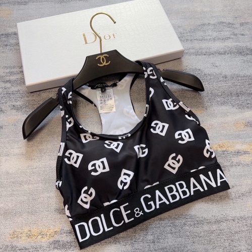 Replica Dolce & Gabbana D&G Yoga Tracksuits Sleeveless For Women #1173604 $60.00 USD for Wholesale