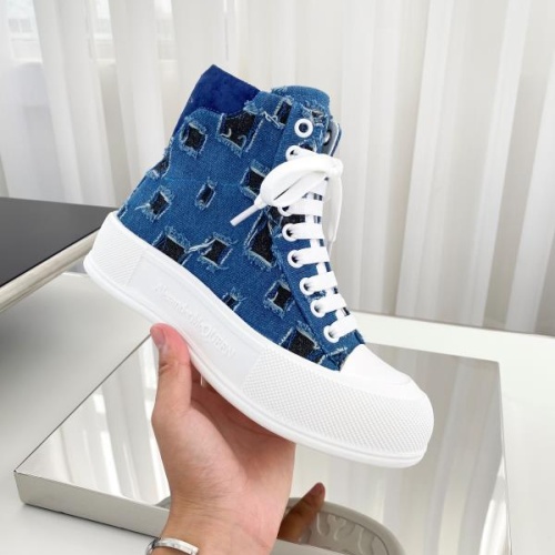 Replica Alexander McQueen High Tops Shoes For Men #1174909 $98.00 USD for Wholesale