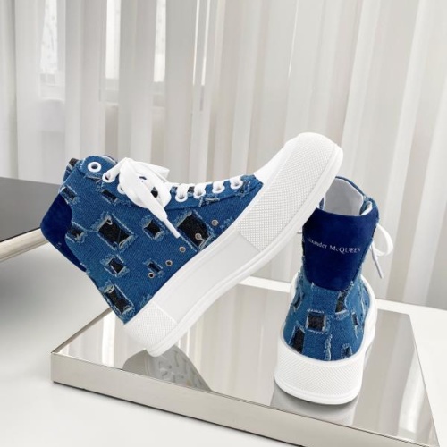 Replica Alexander McQueen High Tops Shoes For Men #1174909 $98.00 USD for Wholesale