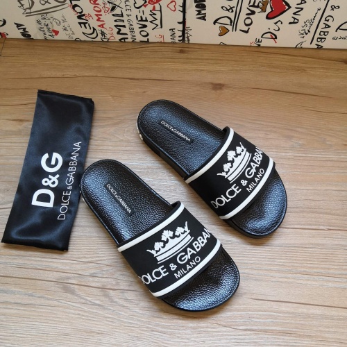 Replica Dolce & Gabbana D&G Slippers For Women #1177214 $48.00 USD for Wholesale