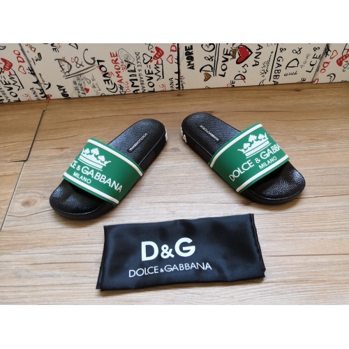 Replica Dolce & Gabbana D&G Slippers For Women #1177216 $48.00 USD for Wholesale