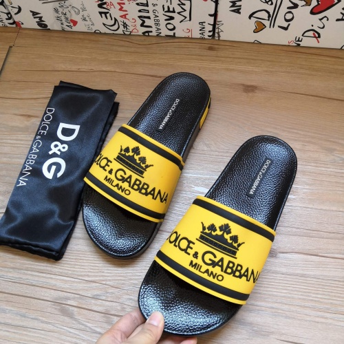 Replica Dolce & Gabbana D&G Slippers For Women #1177218 $48.00 USD for Wholesale