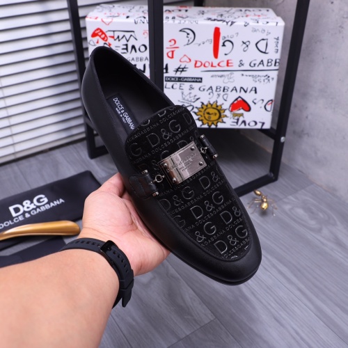 Replica Dolce & Gabbana D&G Leather Shoes For Men #1179732 $100.00 USD for Wholesale