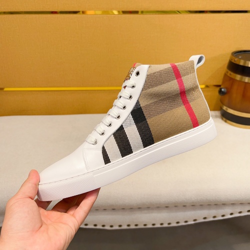 Replica Burberry High Tops Shoes For Men #1179876 $80.00 USD for Wholesale