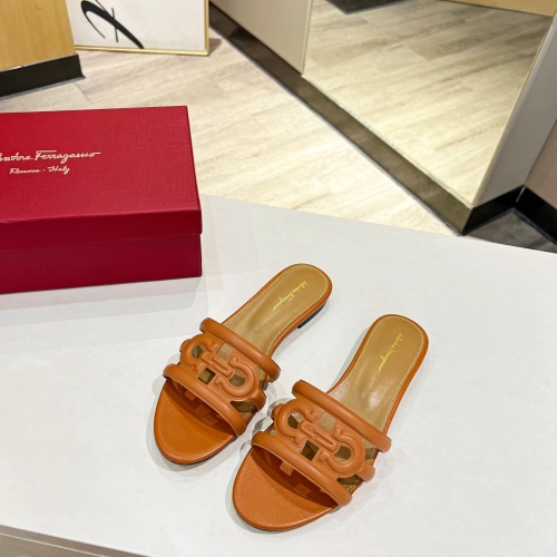 Replica Salvatore Ferragamo Slippers For Women #1180316 $80.00 USD for Wholesale