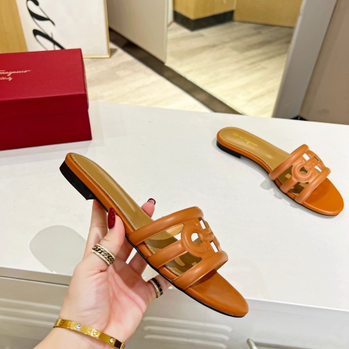 Replica Salvatore Ferragamo Slippers For Women #1180316 $80.00 USD for Wholesale