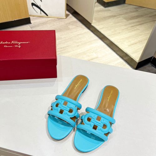 Replica Salvatore Ferragamo Slippers For Women #1180317 $80.00 USD for Wholesale