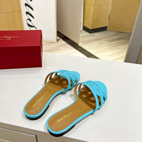 Replica Salvatore Ferragamo Slippers For Women #1180317 $80.00 USD for Wholesale