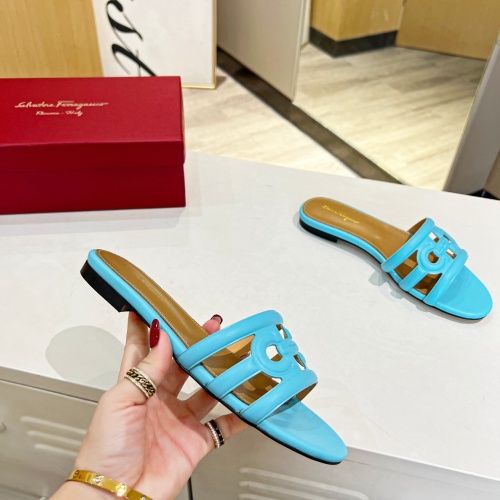 Replica Salvatore Ferragamo Slippers For Women #1180317 $80.00 USD for Wholesale