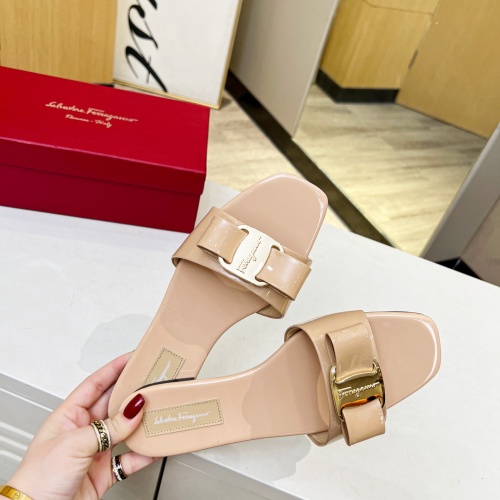 Replica Salvatore Ferragamo Slippers For Women #1180360 $80.00 USD for Wholesale