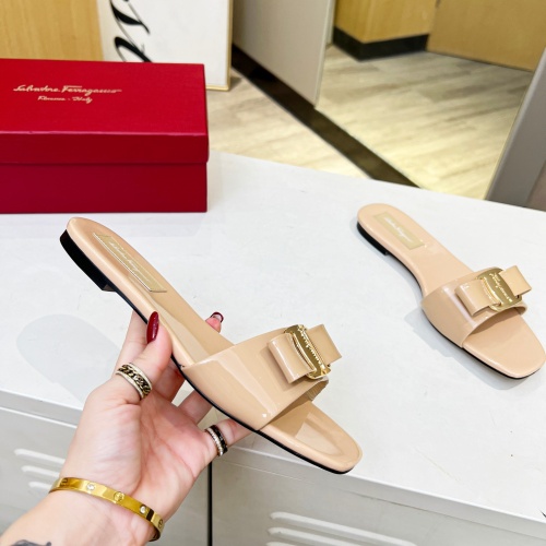 Replica Salvatore Ferragamo Slippers For Women #1180360 $80.00 USD for Wholesale