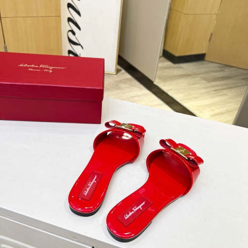 Replica Salvatore Ferragamo Slippers For Women #1180361 $80.00 USD for Wholesale