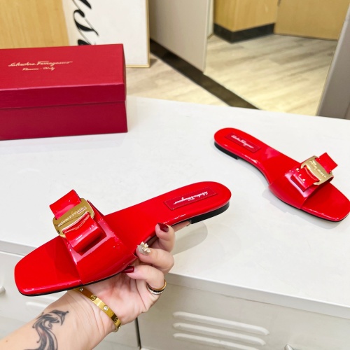 Replica Salvatore Ferragamo Slippers For Women #1180361 $80.00 USD for Wholesale