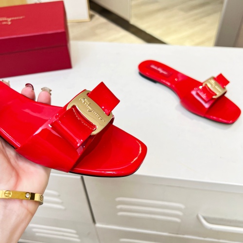 Replica Salvatore Ferragamo Slippers For Women #1180361 $80.00 USD for Wholesale