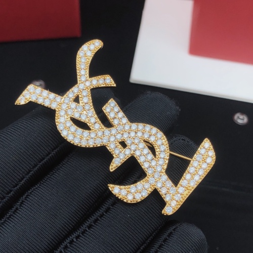 Replica Yves Saint Laurent Brooches For Women #1182329 $32.00 USD for Wholesale