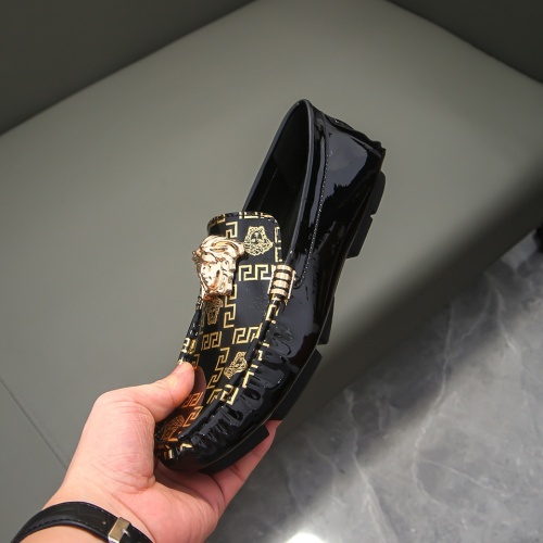 Replica Versace Leather Shoes For Men #1183693 $68.00 USD for Wholesale