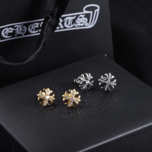 Replica Chrome Hearts Earrings For Women #1184079 $32.00 USD for Wholesale