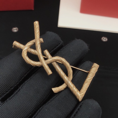 Replica Yves Saint Laurent Brooches For Women #1184158 $27.00 USD for Wholesale