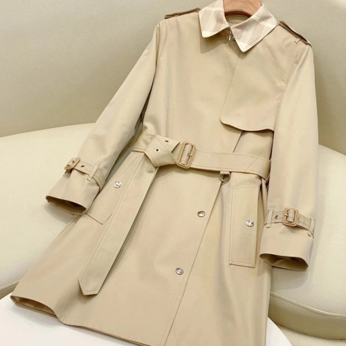 Burberry Trench Coat Long Sleeved For Women #1184481, $160.00 USD, [ITEM#1184481], Burberry Trench Coat