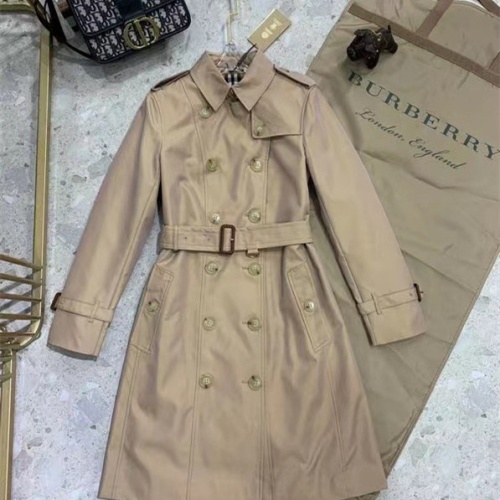 Burberry Trench Coat Long Sleeved For Women #1184868, $160.00 USD, [ITEM#1184868], Burberry Trench Coat