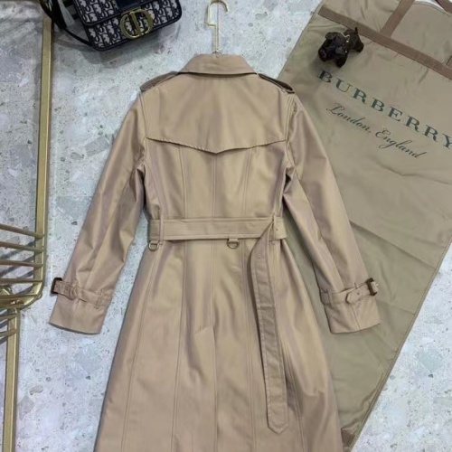 Replica Burberry Trench Coat Long Sleeved For Women #1184868 $160.00 USD for Wholesale