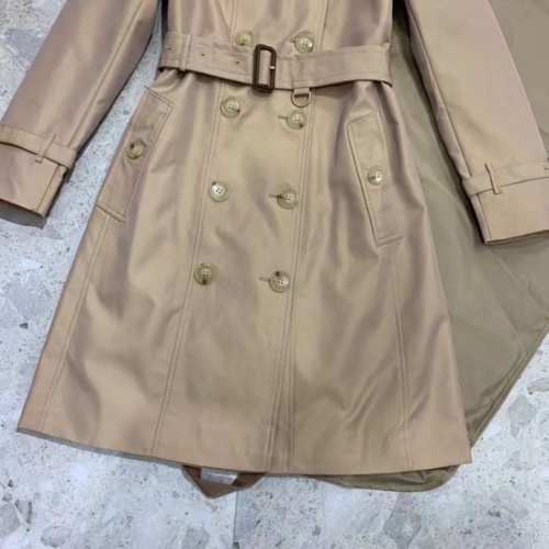 Replica Burberry Trench Coat Long Sleeved For Women #1184868 $160.00 USD for Wholesale