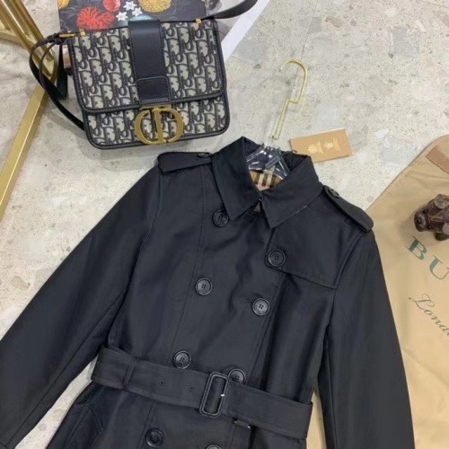 Replica Burberry Trench Coat Long Sleeved For Women #1184869 $160.00 USD for Wholesale