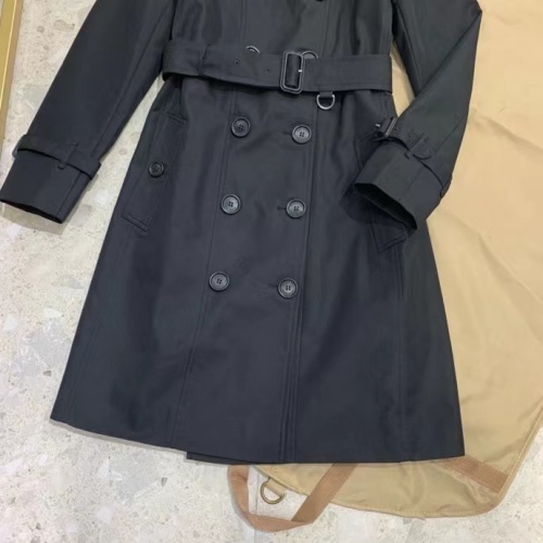 Replica Burberry Trench Coat Long Sleeved For Women #1184869 $160.00 USD for Wholesale