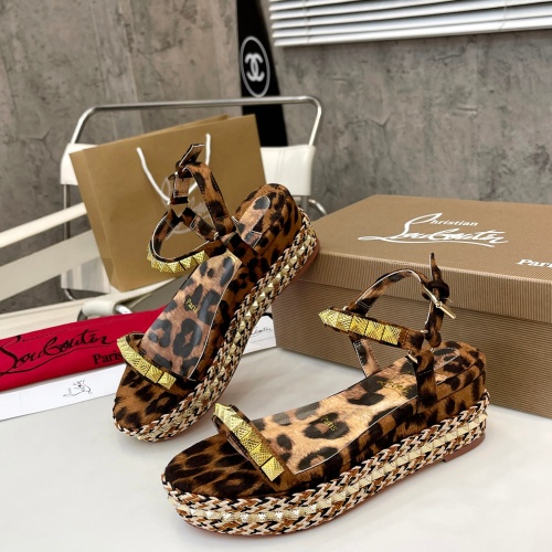 Replica Christian Louboutin Sandal For Women #1185076 $98.00 USD for Wholesale