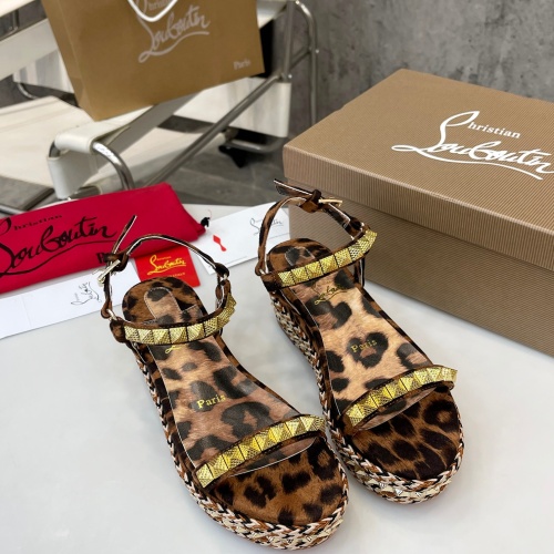 Replica Christian Louboutin Sandal For Women #1185076 $98.00 USD for Wholesale