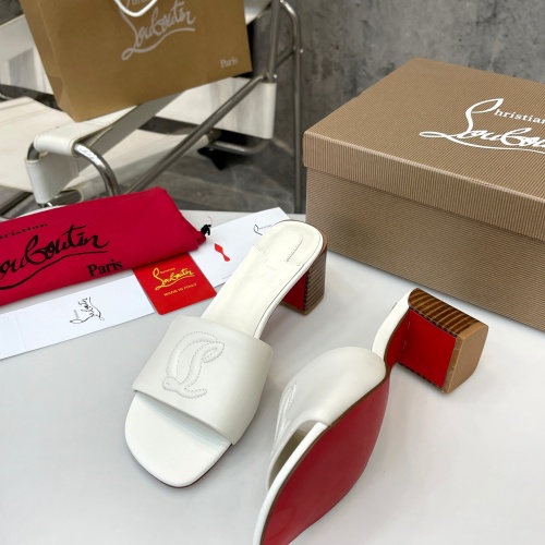 Replica Christian Louboutin CL Slippers For Women #1185091 $96.00 USD for Wholesale