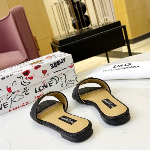 Replica Dolce & Gabbana D&G Slippers For Women #1185332 $76.00 USD for Wholesale