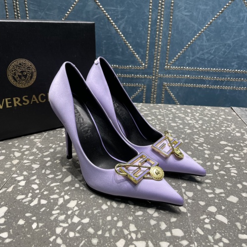 Replica Versace High-Heeled Shoes For Women #1185594 $115.00 USD for Wholesale