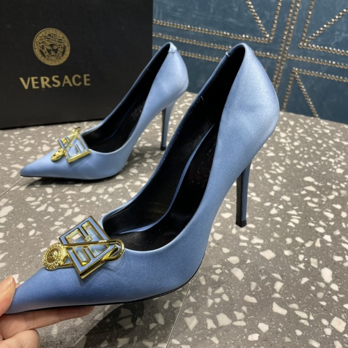 Versace High-Heeled Shoes For Women #1185598, $115.00 USD, [ITEM#1185598], Versace High-Heeled Shoes