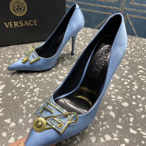 Replica Versace High-Heeled Shoes For Women #1185598 $115.00 USD for Wholesale